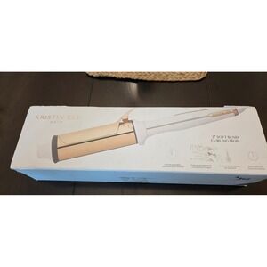 Kristin Ess Curling Iron Women 2 Inch White Excellent Titanium Soft Bend 425F